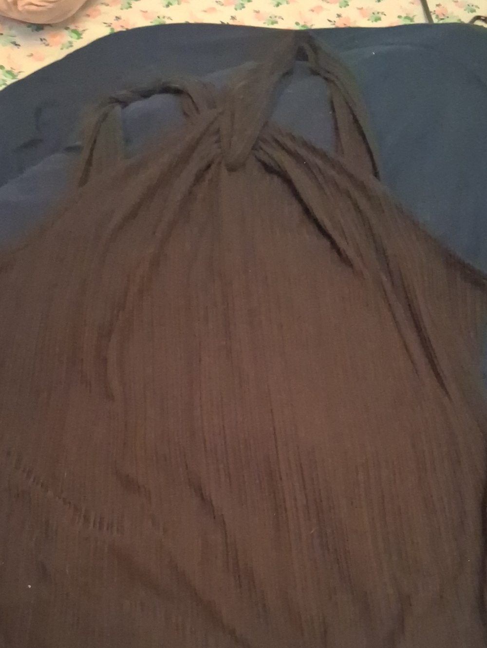 knotted front tie halter top